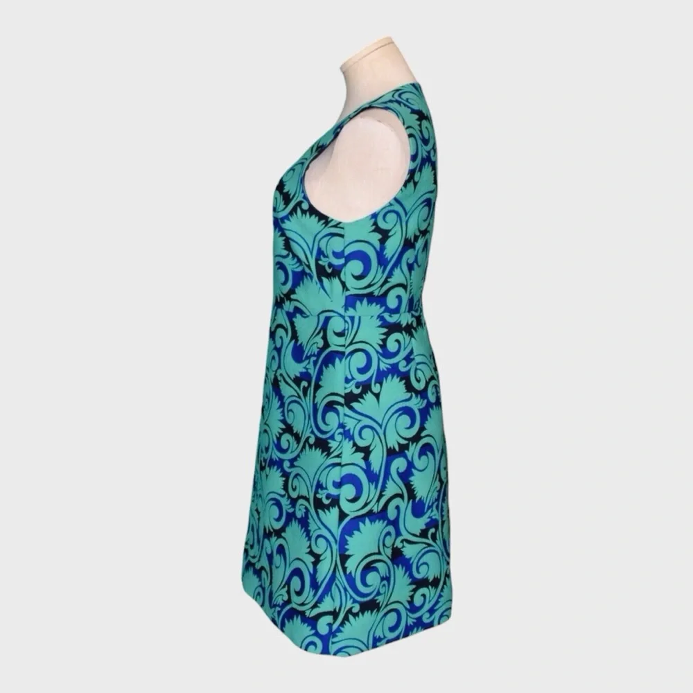 J Crew Vineyard Jacquard Sleeveless A-Line Dress